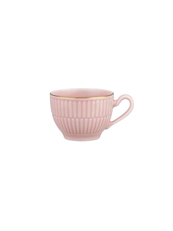 Amina Espressotasse 0,10 l rosé/Goldrand