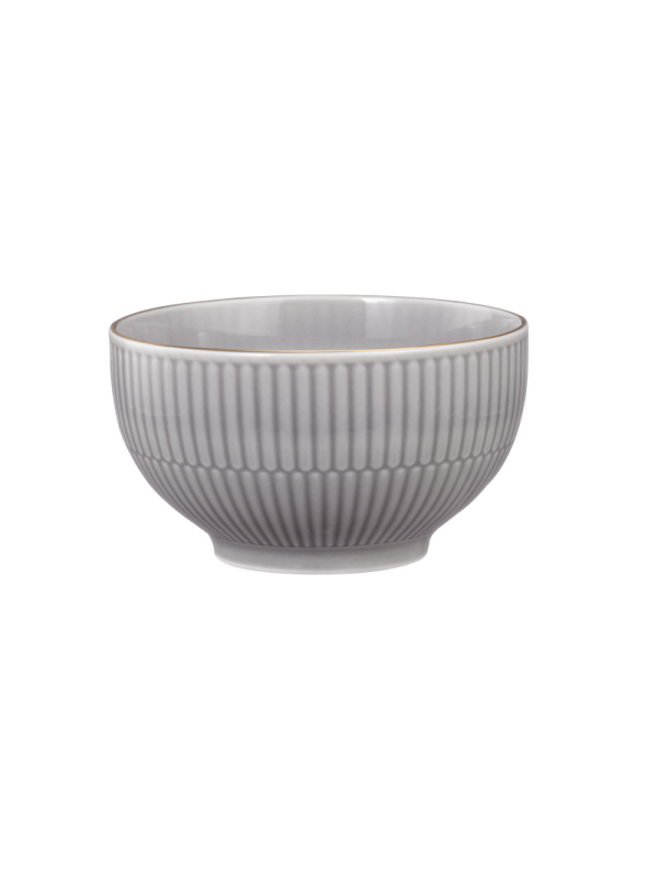 Amina Cappuccinoschale 11,5 cm/0,40 l silbergrau/Goldrand