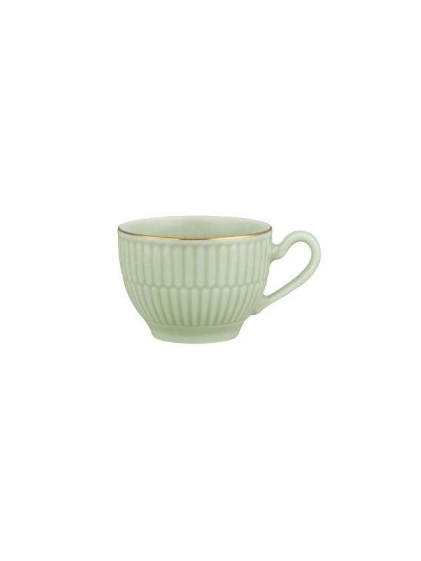 Amina Espressotasse 0,10 l seladon/Goldrand