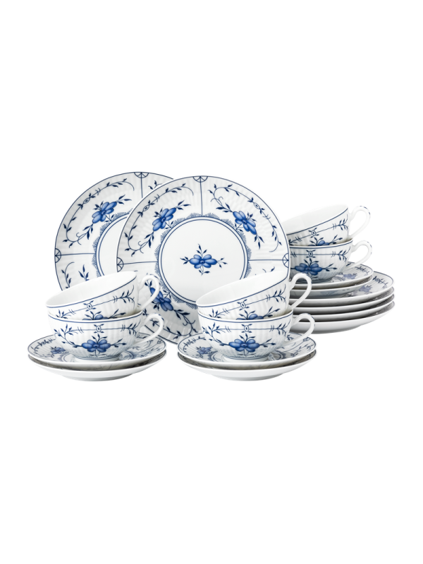 Amina Teeservice 18-teilig klein Strohblume