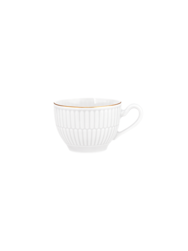 Amina Espressotasse 0,10 l weiß/Goldrand