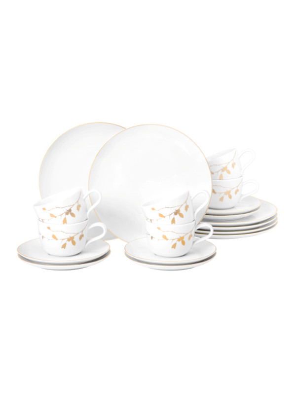 Liberty Kaffeeservice 18-teilig Golden Rose Hip