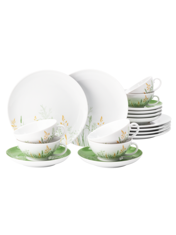 Liberty Teeservice 18-teilig klein Meadow Grasses green