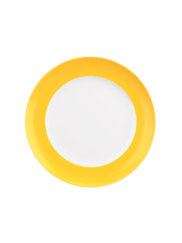 Liberty Frühstücksteller rund 22,5 cm Fahne Pure Colors yellow glow
