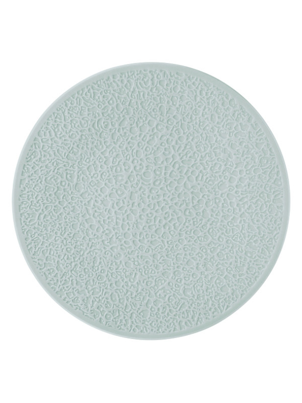 Nori-Home Platzteller rund 33 cm Vollrelief Arktisblau light
