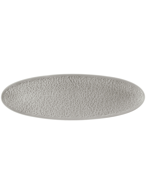 Nori-Home Coupplatte 44x14 cm Vollrelief Silbergrau AUSLAUF