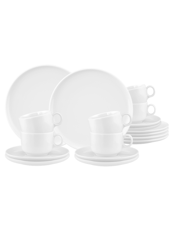 Sento Home Kaffeeservice 18-teilig weiß