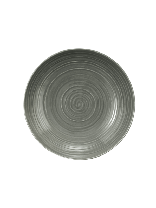Terra Coupteller tief 26 cm Perlgrau uni