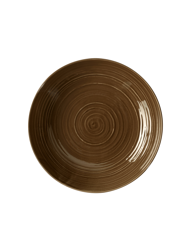 Terra Coupteller tief 26 cm Erdbraun uni