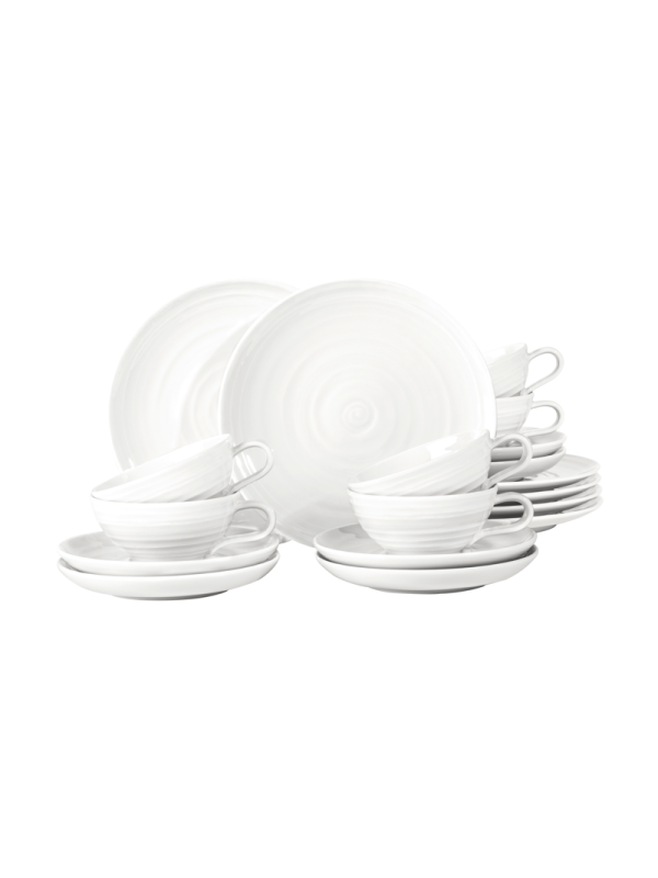 Terra Teeservice 18-teilig klein weiss AUSLAUF