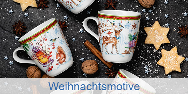 TWeihnachtsmotive Tassen Seltmann style=